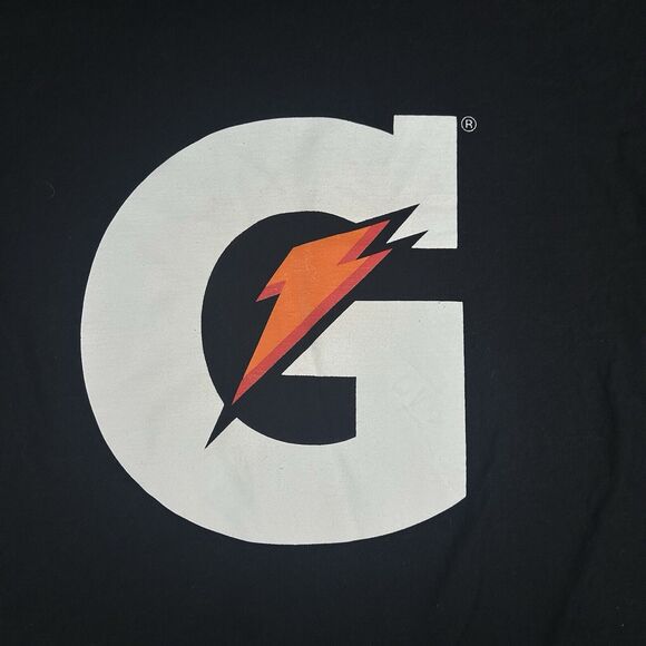 Vintage Y2K Gatorade Logo Hanes Beefy Black T Shirt Size XL - Picture 4 of 7